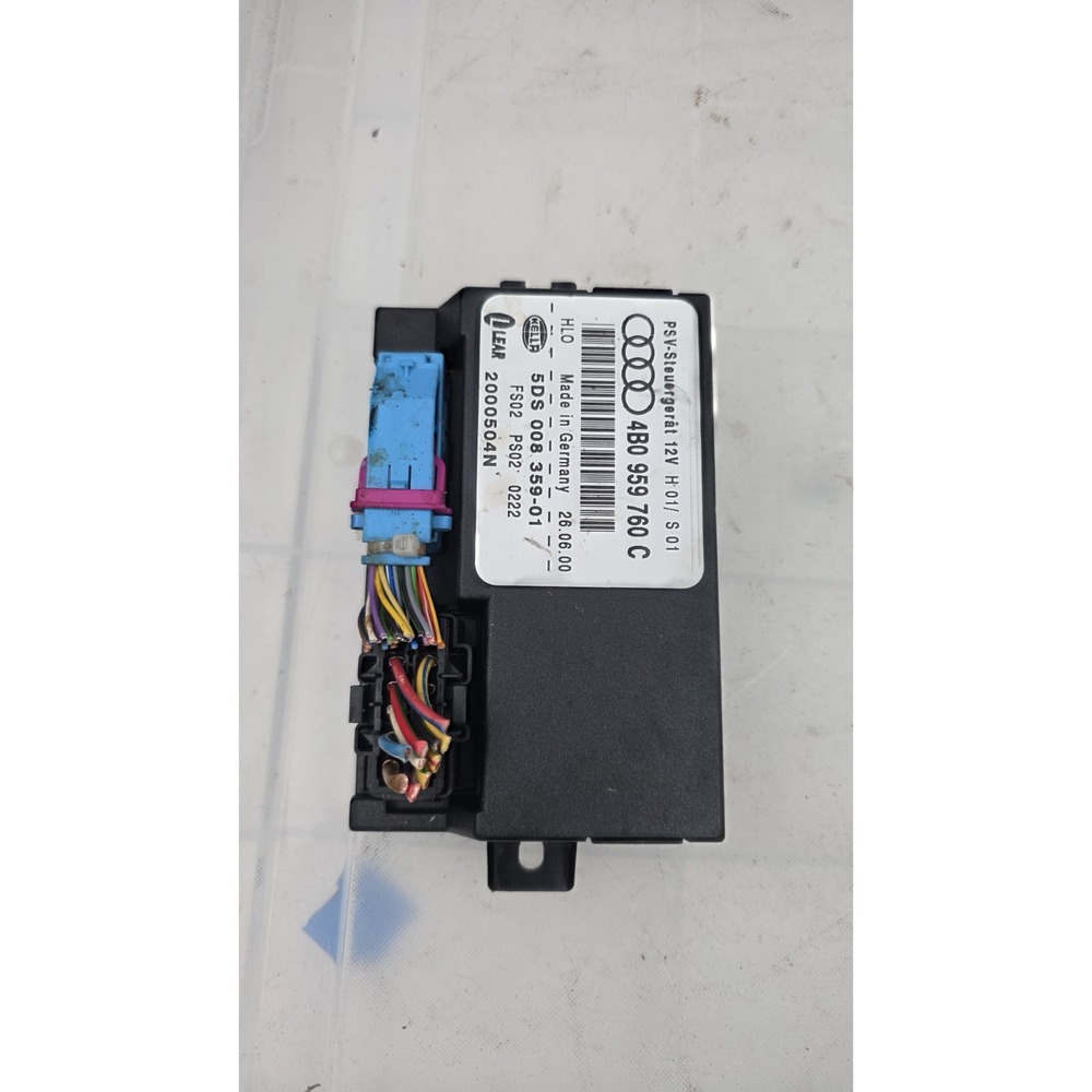 02 AUDI A4 A6 ALLROAD SEAT MEMORY CONTROL MODULE FRONT LEFT DRIVER 4B0 959 760 C